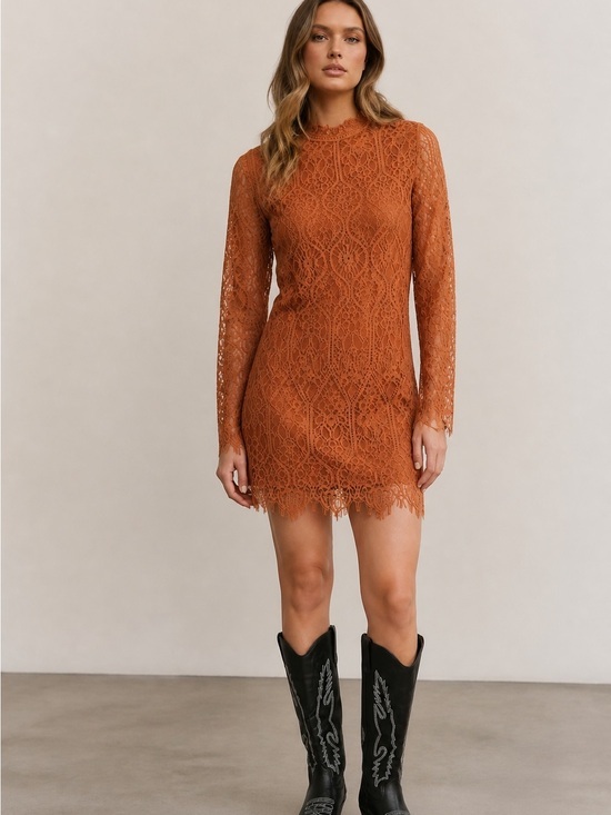 Whiskey boutique Dresses & Skirts - Lace Long sleeve mini Dress